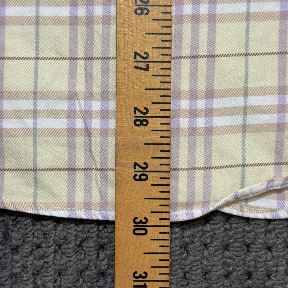 Burberry London Flannel Shirt Mens Medium Check Plaid Button Long Sleeve USA‎ - Picture 6 of 7